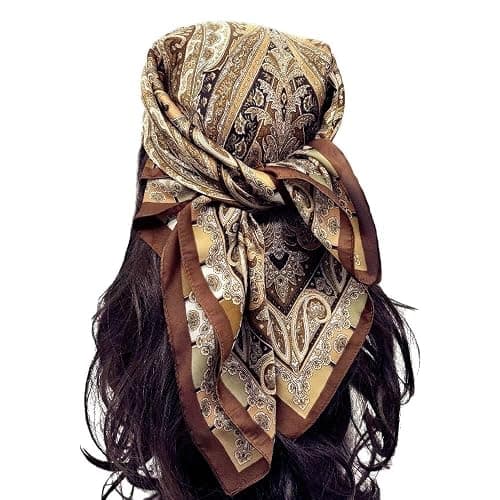 Satin Head Scarf Silk Like Hair Scarf Stain Bandana For Women Hair Scarves Accessories Lightweight Fashion Wrap Neck Silk thumbnail 5