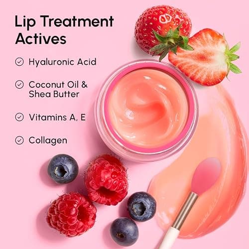 MAREE Lip Mask Overnight - Lip Moisturizer For Very Dry Lips - Hydrating Lip Butter Balm with Hyaluronic Acid & Collagen - Overnight Lip Treatment - Lip Sleeping Mask Repair - Hidratante de Labios thumbnail 4