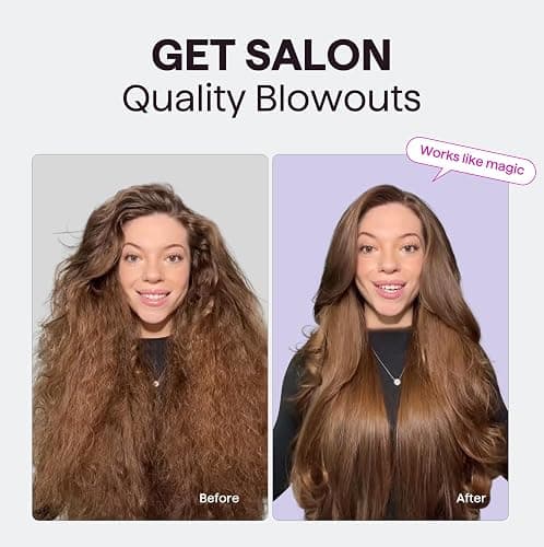 Wavytalk Thermal Brush, Blowout Express 1.7 Inch Blowout Brush, Negative Ion Technology for Creating Smooth Relax Blowouts, Give The Hair Body and Shine, Millennial Pink thumbnail 5