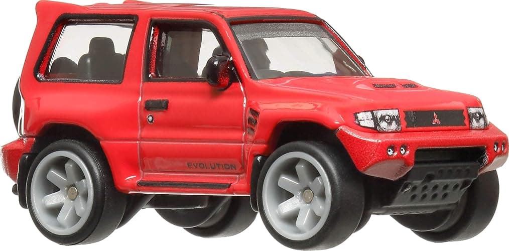 Hot Wheels Premium Car Culture Collectible Toy Car, 1:64 Scale Die-Cast Mitsubishi Pajero Evolution, Terra Trek Vehicle with Real Riders Tires ​​ thumbnail 3
