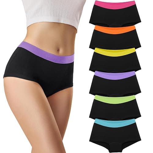 Libella Confezione da 6 Mutande Donna Cotone Slip Donna Elasticizzato Biancheria Intimo Traspirante Comode Culotte Confezione Mutandine da Donna - Image 1