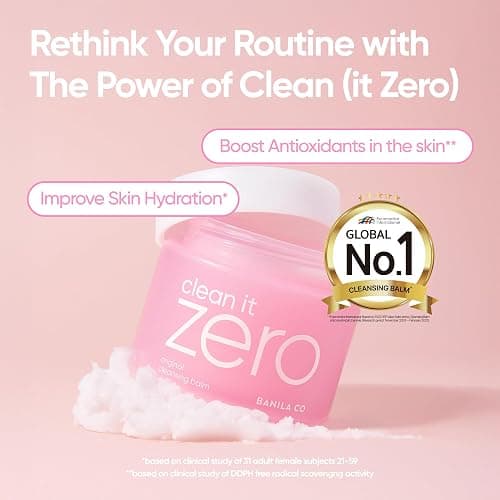 BANILA CO Clean it Zero Original Cleansing Balm Big Size | Korean Makeup Remover, Cleansing Oil, Facial Cleanser for All Skin Types | Vegan | Made with Acerola Berry & Vitamin C (180ml / 6.08 fl.oz) thumbnail 2