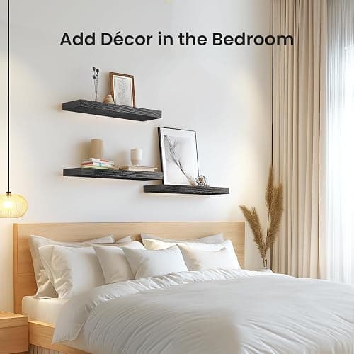 black floating shelves thumbnail 5