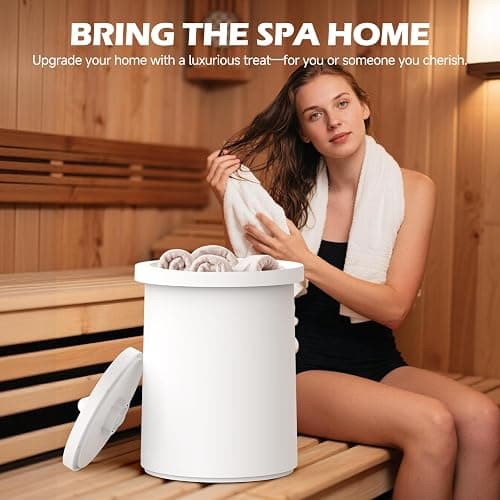 PQH Large Towel Warmers for Bathroom - Fast Heated Blanket Warmer,Fits Up to Two 40"X70" Oversized Towels,Blankets,Bathrobes,Auto Shut-Off Timer,Hot Towel Warmer Bucket for Home SPA thumbnail 7