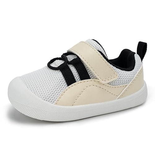 Ukicbaby Baby Shoes Boys Girls First Walking Shoes Wide Toe Box Barefoot Zero Drop Infant Shoes Lightweight Nonslip Soft Breathable Toddler Sneakers 6-24 Months - Image 1