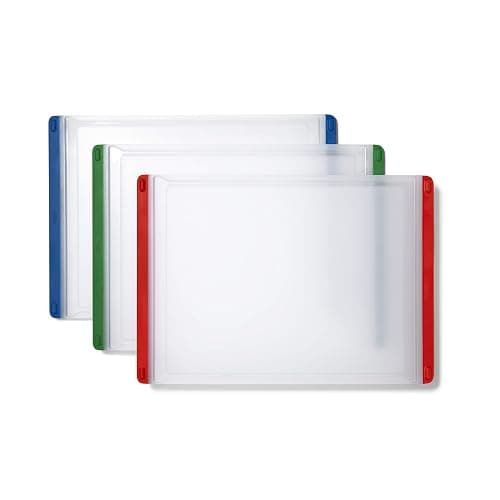 OXO Good Grips 3-Piece Plastic Everyday Cutting Board Set - Red, Green, Blue - Image 1