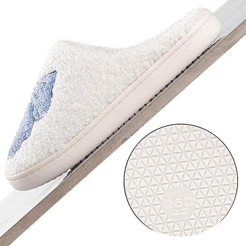 HIPINISS Womens Mens Slippers Retro Memory Foam Cute Cartoon Plush Fluffy Warm Fur Lined slippers Indoor House Home Winter Shoes thumbnail 6
