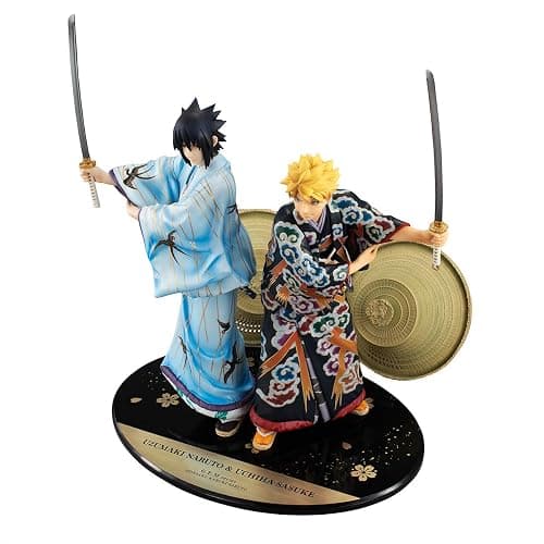 Megahouse Naruto: Uzumake & Sasuke Uchiha (Kabuki Version) 2Piece PVC Figure Set, Multicolor thumbnail 8