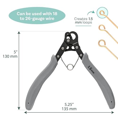 The Beadsmith One Step Looper – Create and Trim Consistent 1.5 mm Loops for Jewelry, Use With 18-26g Craft Wire thumbnail 3