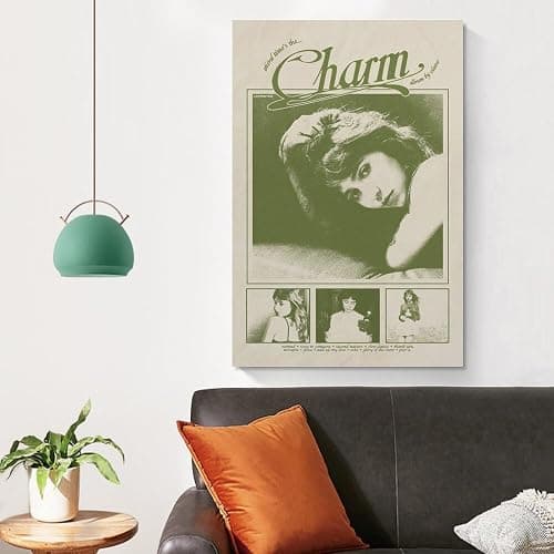 Charm Clairo Canvas Poster Bedroom Decoration Landscape Office Valentine's Birthday Gift Unframe-style12x18inch(30x45cm) - 18L" x 12W" - Unframe-style thumbnail 5