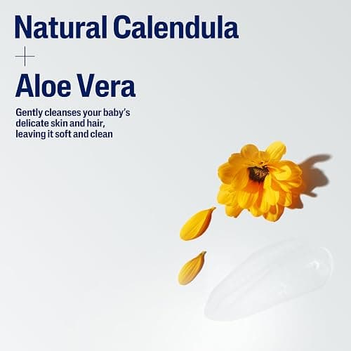 Cetaphil Baby Shampoo and Body Wash with Organic Calendula, Tear Free, Hypoallergenic, Ideal for Everyday Use, Dermatologist Tested, 7.8oz thumbnail 4