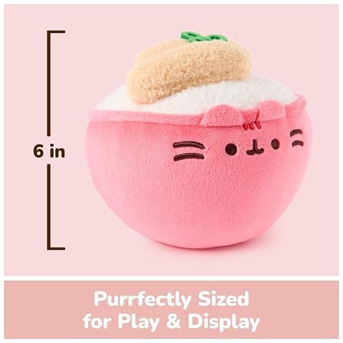 GUND Pusheen Bento Katsu Rice Bowl Plush, Squishy Toy, Collectible Plush Toy, Food Plushies, Stuffed Animal for Ages 8 and Up, Pink, 6” thumbnail 2