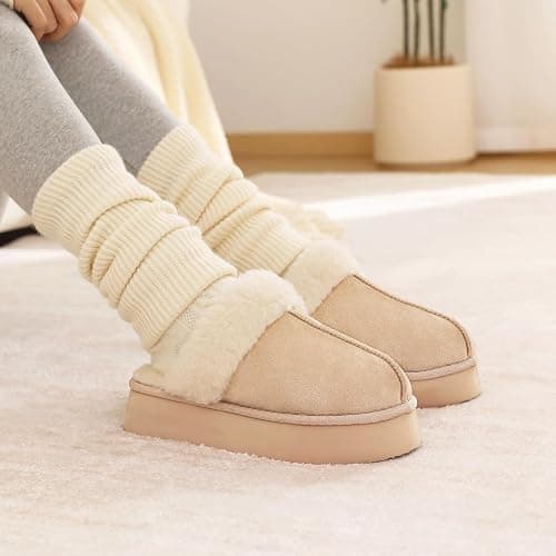 Litfun Women's Fuzzy Slippers thumbnail 3