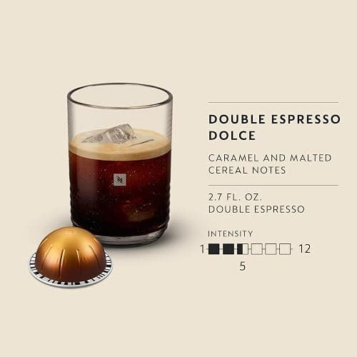 Nespresso Vertuo, Double Espresso Dolce, 30-Count Espresso Pods | Capsules Coffee Pack of 1 thumbnail 3
