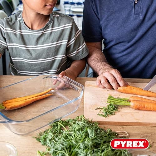 Pyrex 8023510, Set aus 3 Auflaufformen aus Glas – Borosilikatglas thumbnail 8