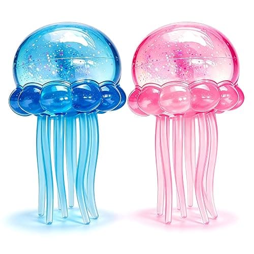 OESINS 2Pcs Jellyfish Squeeze Toys, Drop Malt Sugar Ball Relieve Stress | Squishies Slow Rising Fidget Toy for Kids, Sensory Toys for Anxiety Stress Relief, Summer Party Gifts for Kids Adult - Image 1