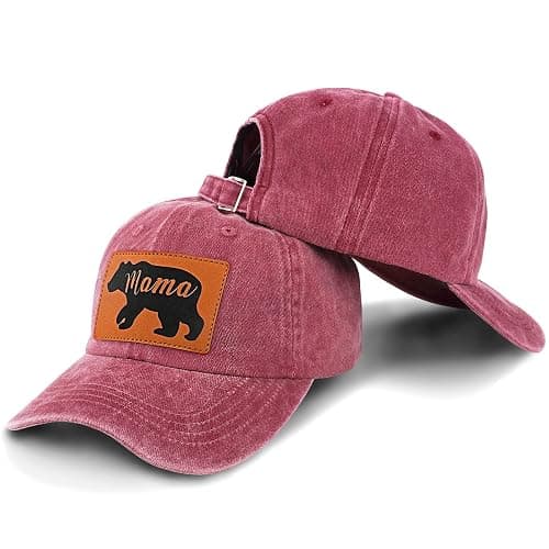 Mama Bear Hats, Baseball Mom Hat Gifts Mama Hats for Women, Adjustable Embroidery Baseball Hat thumbnail 5