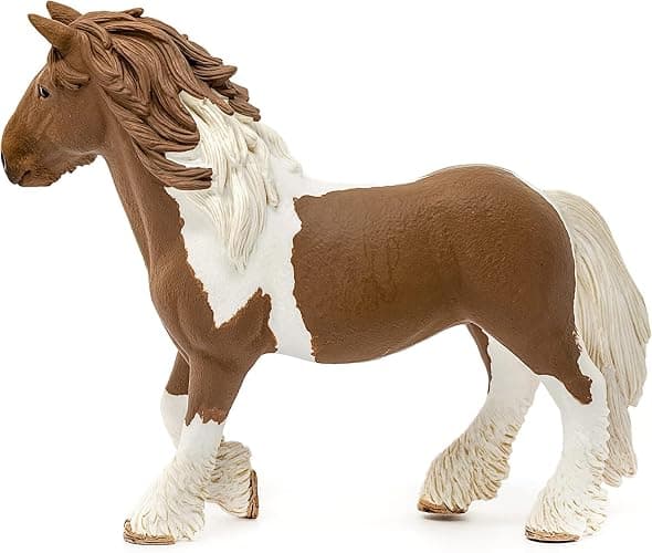 Schleich Farm World Realistic Tinker Mare Horse Figurine - Highly Detailed and Durable Farm Animal Toy, Fun and Educational Play for Boys and Girls, Gift for Kids Ages 3+ thumbnail 8