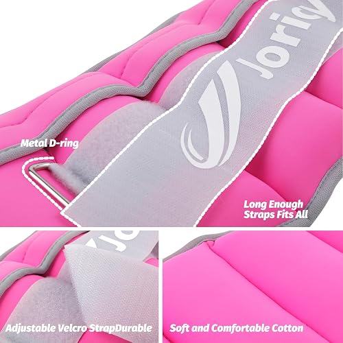 Adjustable Ankle Weights for Women Men Kids 1/2/3/4/5/6/8/10/12/20 LBS 1 Pair Wrist Leg Arm Weights with Removable Weight Strength Training Weight for Walking Running Fitness Physical Therapy thumbnail 2