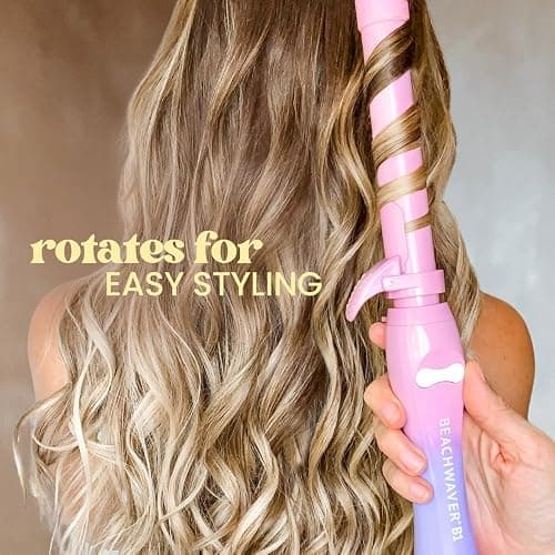 Beachwaver B1 Rotating Curling Iron - Automatic 1 Inch Ceramic - Easy-to-Use Spinning Wand for Long-Lasting Waves - Auto-Shut Off and Dual Voltage (BW160) thumbnail 2