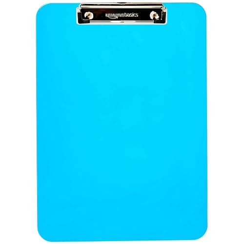 Amazon Basics Colorful, Sturdy, Lightweight Plastic Clipboards, Letter Size, Assorted Colors, Pack of 6 thumbnail 4