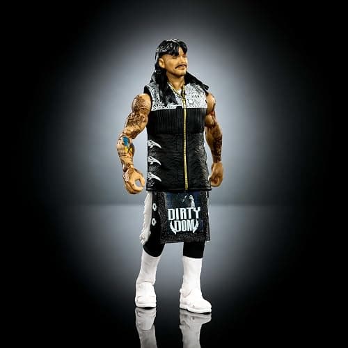 Mattel WWE Ultimate Edition Action Figure & Accessories Set, “Dirty” Dominik Mysterio 6-inch Collectible with Swappable Heads & Hands, 30 Articulation Points thumbnail 4