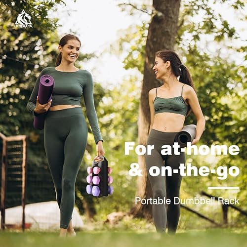 LIONSCOOL Set of 2 Neoprene Coated Dumbbell Hand Weights, Anti-Slip and Anti-Roll Hex Dumbbells in Pair for Strength Training, Resistance Training thumbnail 2