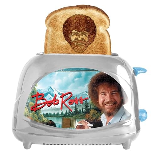 Uncanny Brands Bob Ross Toaster - Toasts Bob's Iconic Face onto Your Toast - Image 1