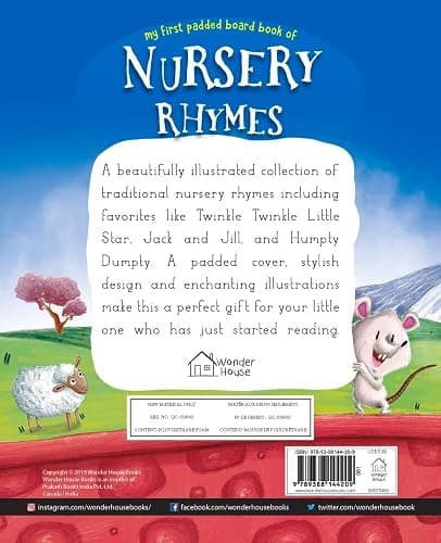 Nursery Rhymes Board Book: Illustrated Classic Nursery Rhymes (My First Book series) thumbnail 2