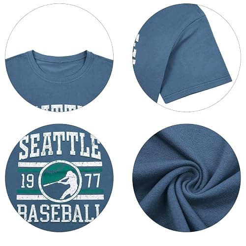 Baseball Shirt Women Oversized Game Day Fan T-Shirt Baseball Season Short Sleeve Tops thumbnail 7