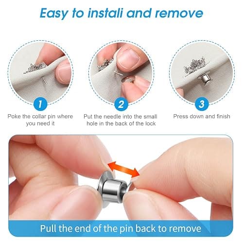 40PCS Locking Pin Back Locking Pin Keeper Clasp, Metal Pin Backing for Brooch Enamel Lapel Pin Lock thumbnail 4