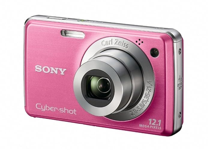 Sony Cybershot DSC-W220 12MP Digital Camera with 4x Optical Zoom with Super Steady Shot Image Stabilization (Light Pink) (OLD MODEL) thumbnail 4