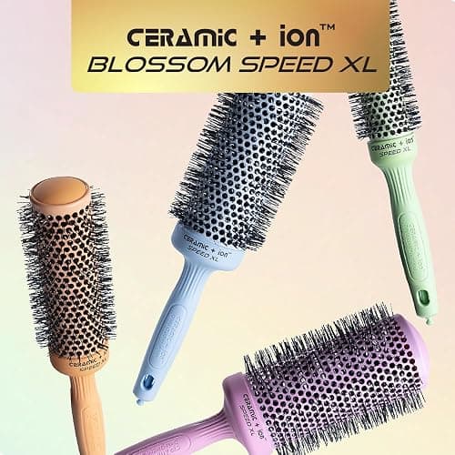 Olivia Garden Ceramic + Ion Speed XL - Extra-Long Round Thermal Hair Brush - Not Electrical - Professional Blowout Brush for Normal to Thick Hair thumbnail 6