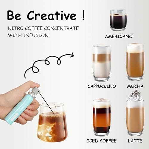 Coffee to the Moo Nitro Cold Brew Coffee Concentrate, Mix Pack (KETO, Collagen & Mushroom Coffee), Instant Hot or Iced, Pocket/Purse Sized & Travel Friendly, Upgraded Canisters, 12 Cups thumbnail 7