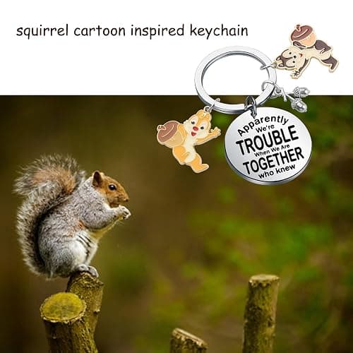 KUIYAI Cartoon Merchandise Chip Dale Squirrel Lovers Gift Apparently We're Trouble When We Are Together - Apparentlydalechipk thumbnail 6