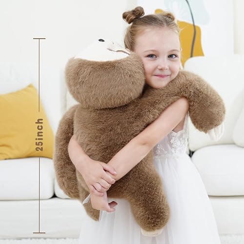 YGZE Weighted Sloth Stuffed Animal – 25 Inch, 4 lbs Plush Lying Toy for Kids and Adults – Soft and Cozy Weighted Companion for Bedtime, Gifting, and Everyday Comfort thumbnail 4