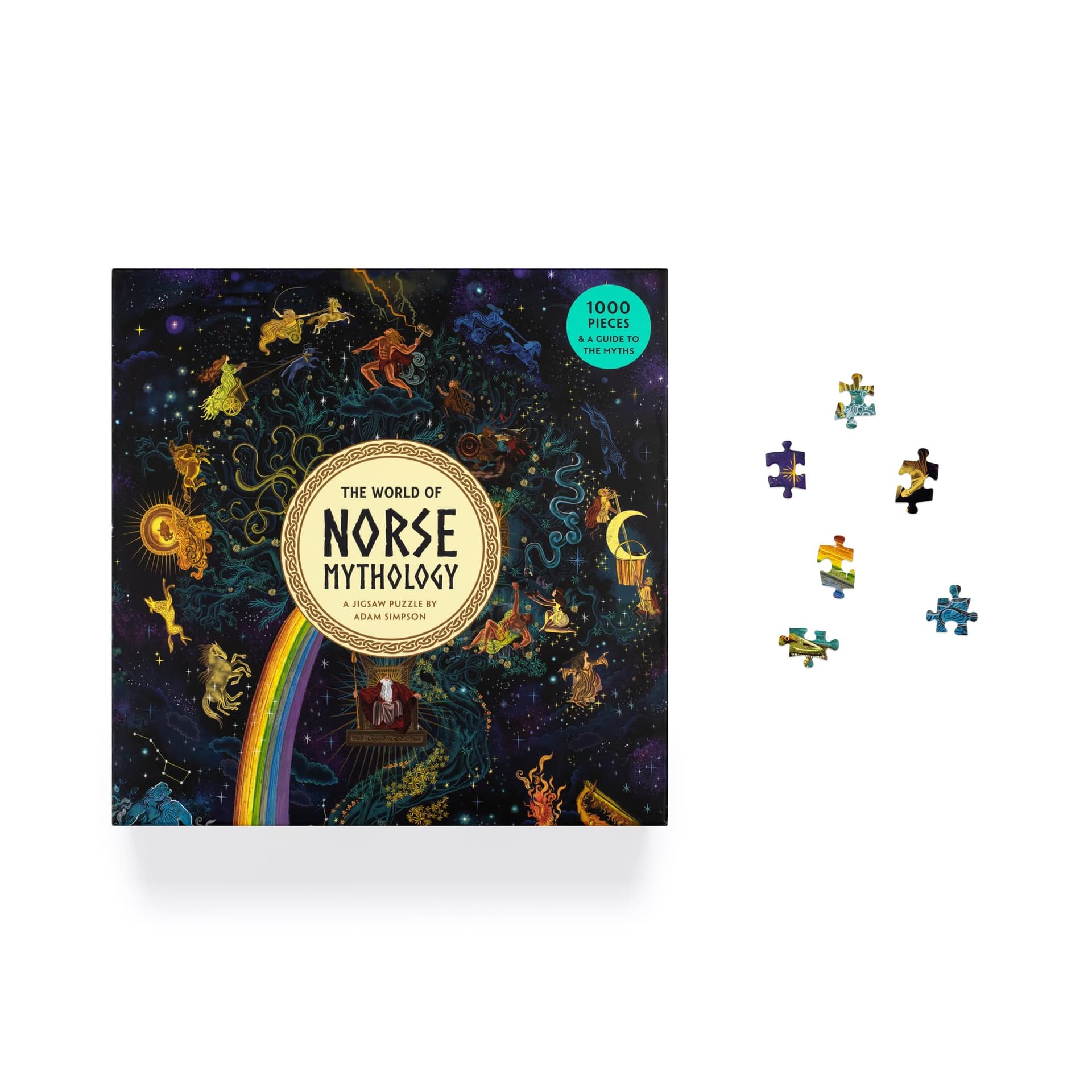 The World of Norse Mythology a 1000-piece Jigsaw Puzzle: A Puzzle by Adam Simpson thumbnail 5