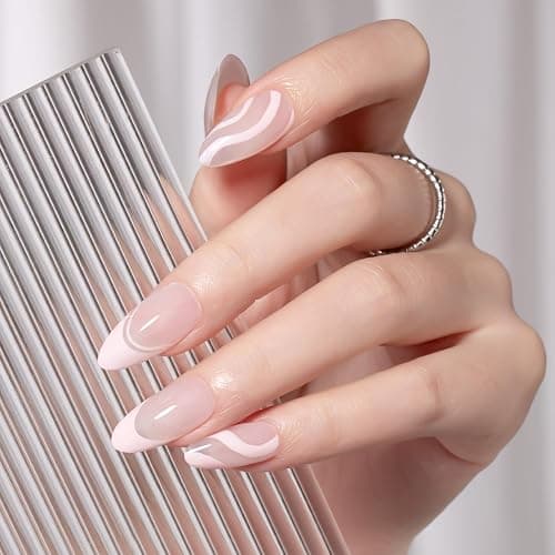 MAYCHAO Pink Gel Nail Polish Art Liner 8ml Light Pink Build in Thin Brush for Swirl/Euphoria French Tips Manicure Painting DIY at Home thumbnail 2