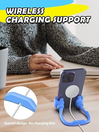 Stocking Stuffers for Teens Boys Men: Cell Phone Stand Flexible Thumbs Up Lazy Cellphone Holder for Desk Hand Funny Christmas Ideas Gifts for Women Adults Husband Him Kids Dad Cool Stuff Gadgets thumbnail 7