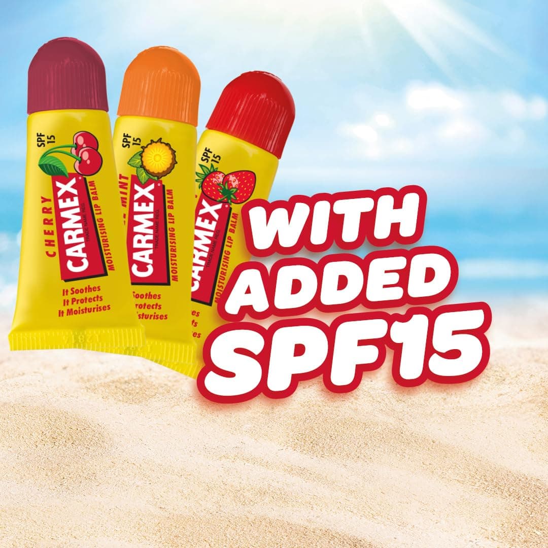 CARMEX MINIs 3 x 5g tubes: Strawberry, Pineapple Mint and Cherry thumbnail 3