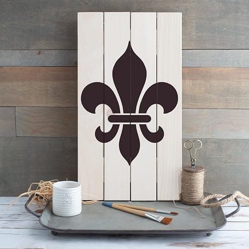 Fleur De Lis Stencil - New Orleans Design, Louisiana Stencil thumbnail 3