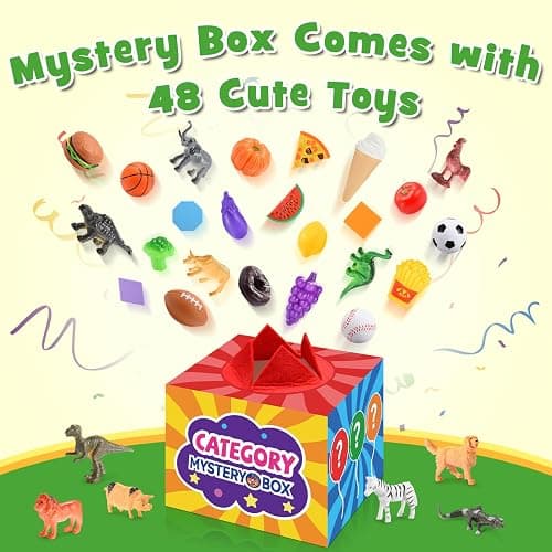 Montessori Sensory Toys for 2-6 Year Olds | 58-Piece Learning & Sorting Games with Mystery Box | Preschool Activities & Speech Therapy Gifts | Easter Basket Stuffers, Birthday Gifts for Boys & Girls thumbnail 7