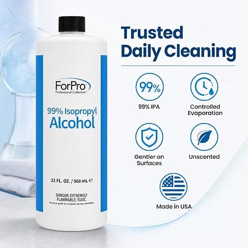 ForPro 99% Isopropyl Alcohol (IPA), 32 Fl Oz (960ml) – Pure & Unadulterated Concentrated Alcohol thumbnail 7