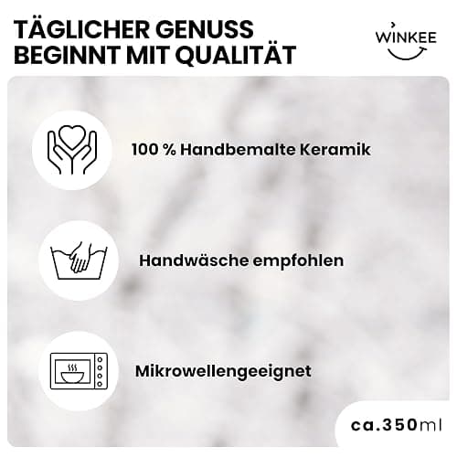 Winkee Original - Magische Dreaming Dino Kaffeetasse I Ca. 350ml I Stylische Tasse in Dino Form für Tee & Kaffee thumbnail 4