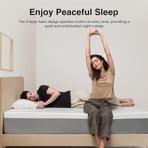 Novilla King Size Mattress, 12 Inch Gel Memory Foam King Mattress for Cool Night & Pressure Relief, Medium Plush Feel with Motion Isolating, Bliss thumbnail 6