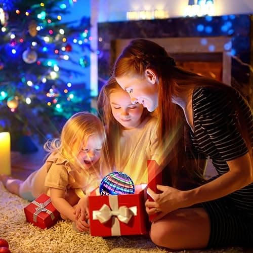 Ivtivfu Flying Orb Ball (Blue, 2025 Upgraded) with Dazzling Lights, Magic Hover Spinner, Cool Boomerang Drone, Floating Cosmic Globe, Kids Toys Gifts for 6 7 8 9 10 Year Old Boys Girls thumbnail 6