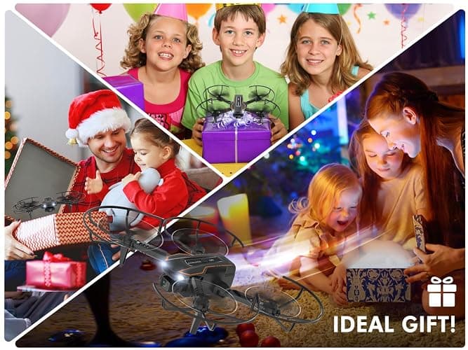 Q10 Mini Drone with Camera for Kids and Adults, 1080 HD FPV Foldable Quadcopter with Gravity Sensor Mode, Headless Mode, 3D Flips, Voice and Gesture Control, Kids Gift Toys for Boys Girls,Black thumbnail 6