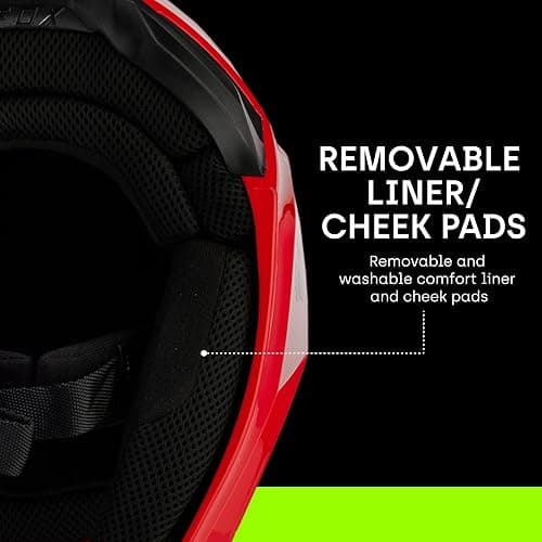 Fox Racing Unisex V1 Motocross Dirt Bike Helmet thumbnail 12