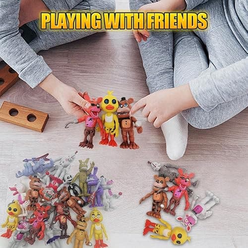 Action Figure Toy, 18 Pcs Game Figures Toys, Movable Joints Toys Dolls, Collectible Figure Gifts for Kids, Colourful thumbnail 2
