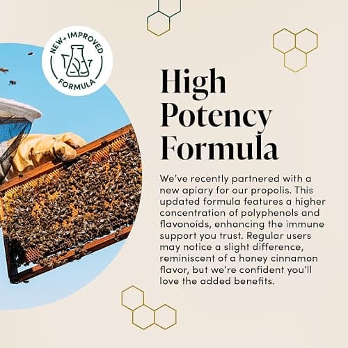Propolis Throat Spray by Beekeeper's Naturals - 95% Bee Propolis Extract, Natural Immune Support & Sore Throat Relief - Antioxidants, Keto, Paleo, Gluten-Free (1.0 oz)(Pack of 1) thumbnail 3